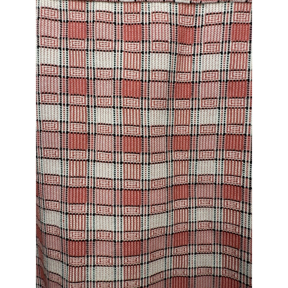 Tommy Bahama Men's XL Red White Plaid Short Sleeve Button Down 100% Silk - Picture 5 of 9